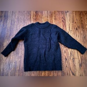 Grey/Black Mohair/Wool Blend Sweater